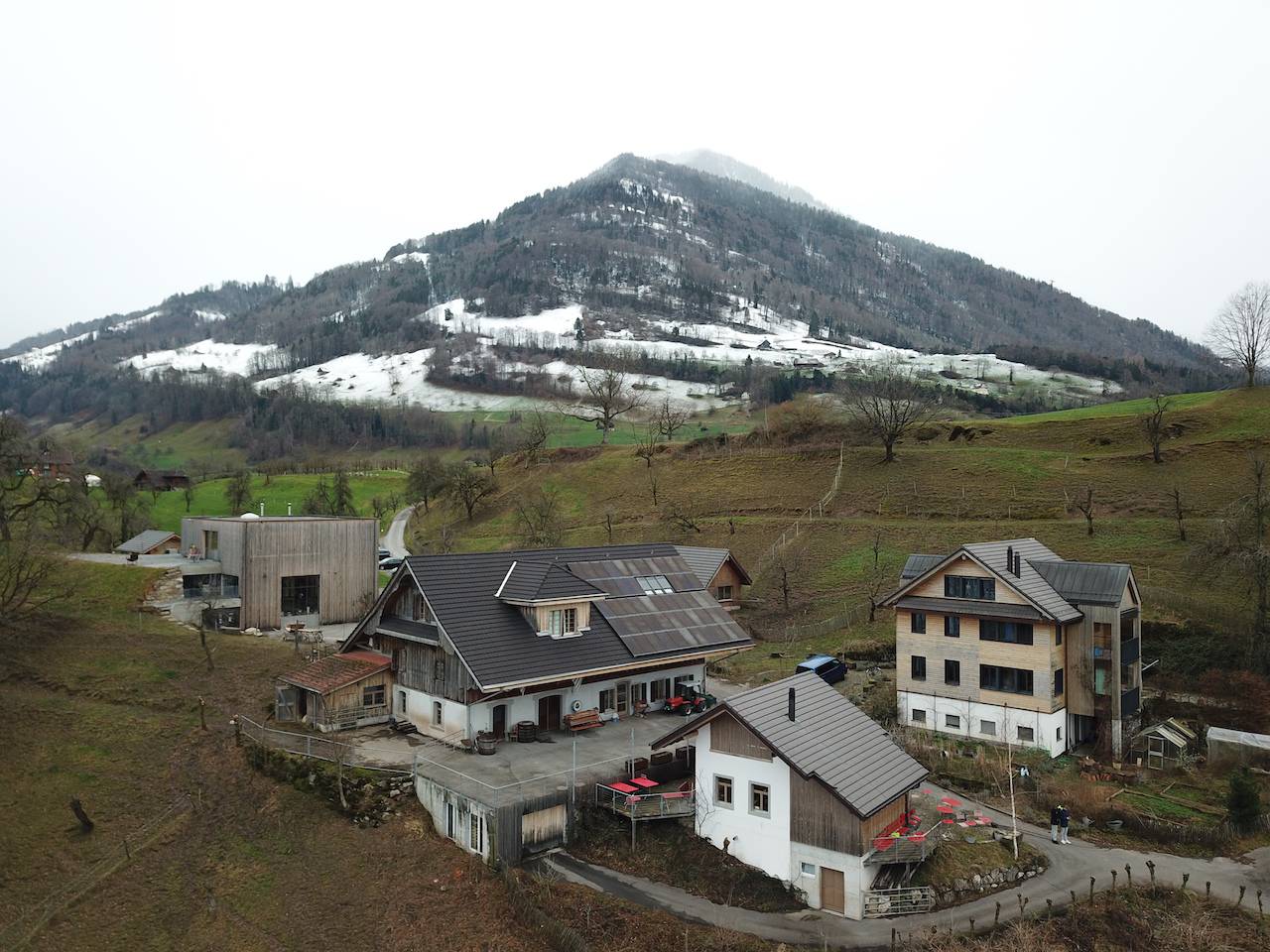 The Haldihof from above